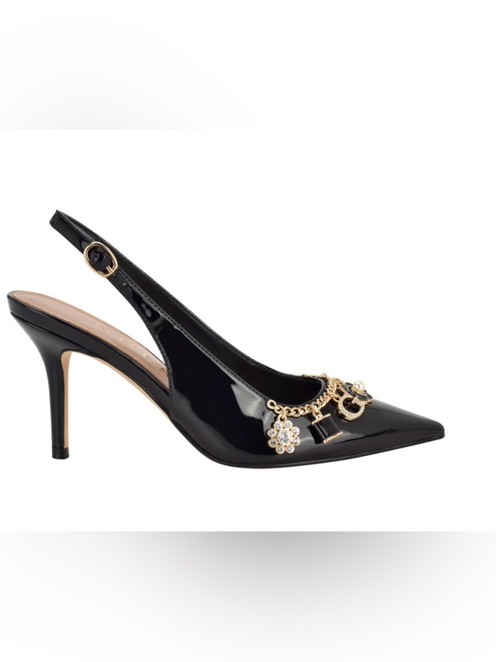 Guess Naska Slingback Charm Heels - Picture 2 of 4